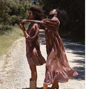 Daughters of India Mishka maxi in hazelnut NWT